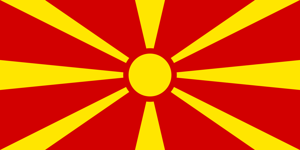 The flag of Republic of Macedonia.