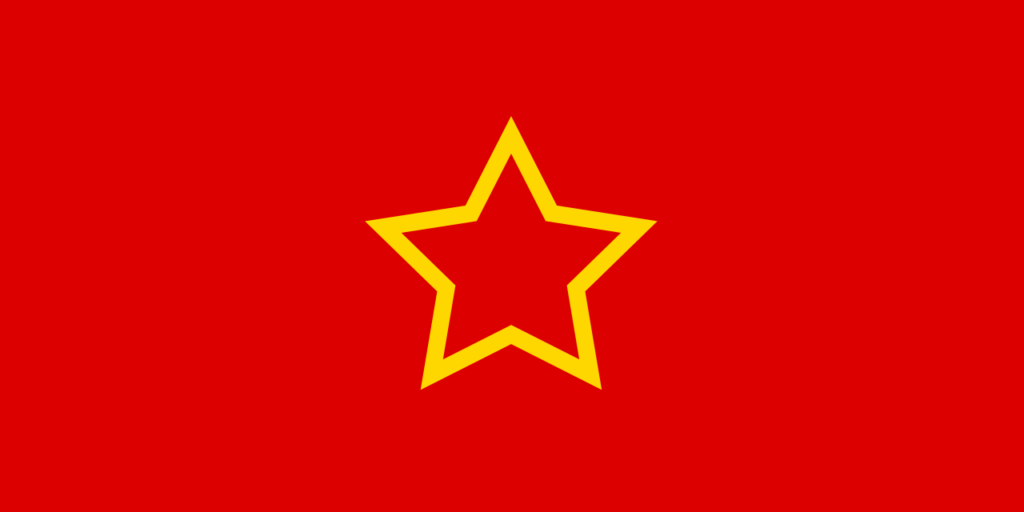 The flag of the People's Republic of Macedonia 1944-1946