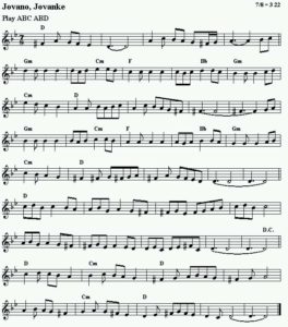 Jovano Jovanke Sheet Music