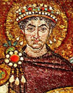 Portrait of the Byzantine emperor Iustinian I