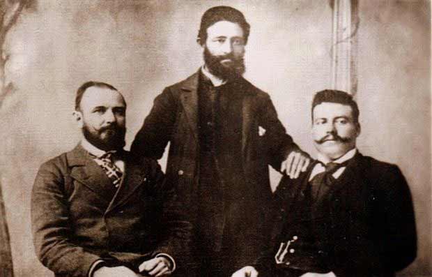 Gjorche Petrov, Nikola Maleshevski and Goce Delcev.